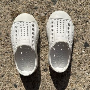 Native White Water Shoes Slip-On Perforated Design